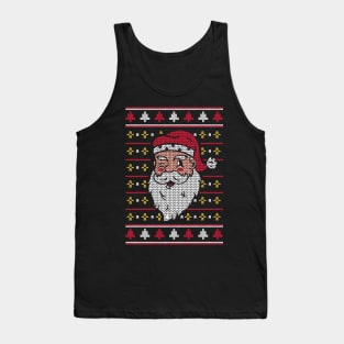 Christmas Sweater Santa Tank Top